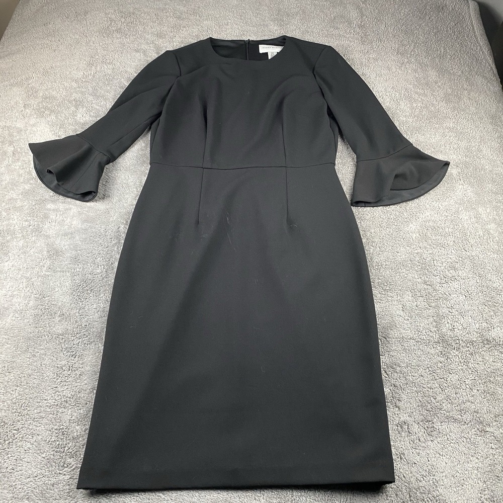 Donna Morgan Dress Womens Size 4 Black Long Sleeve
